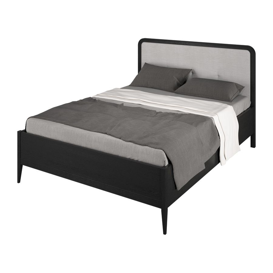 Кровать с мягкой вставкой без изножья 1600